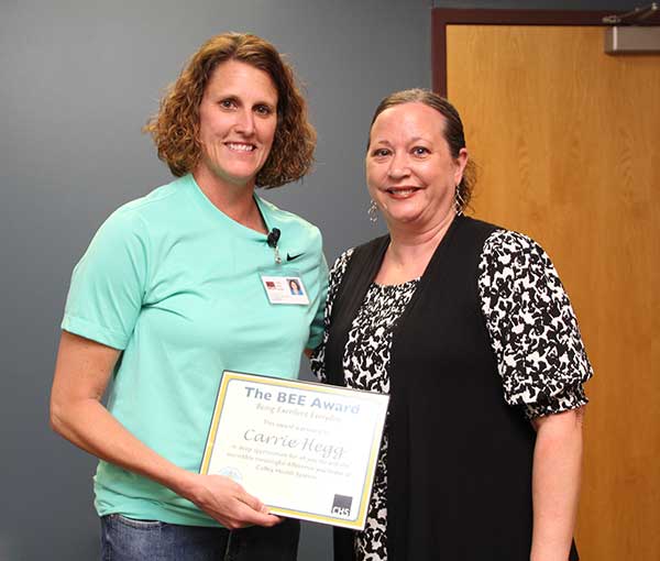 Carrie Hegg left was nominated for the BEE Award by Christina Stohs right