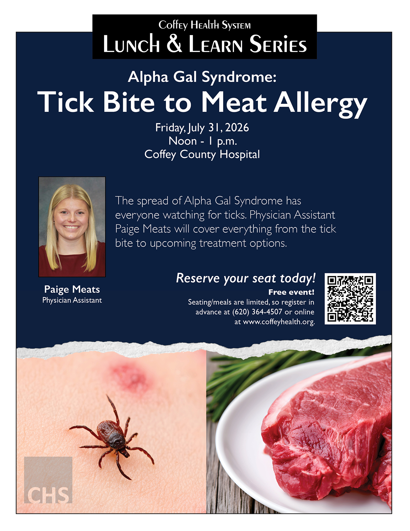 Lunch & Learn Flier Alpha Gal Syndrome