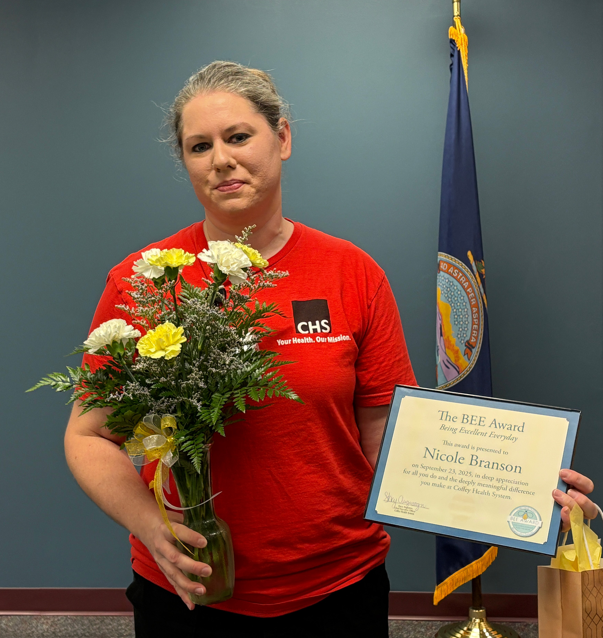 Nicole Branson Receives The BEE Award